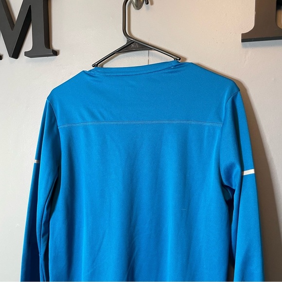 Adidas Men’s Teal Blue Long Sleeve climalite base layer Shirt size small - Picture 7 of 9